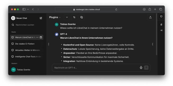 Die eigene AI Chat Platform Powered by LibreChat