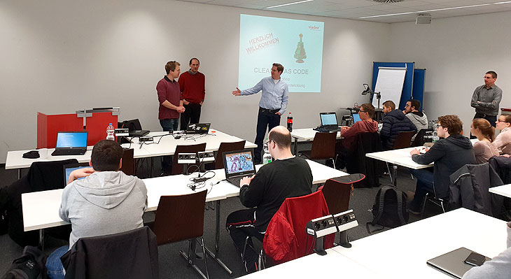 Workshop Clean X-mas Code mit der viadee an der FH Aachen