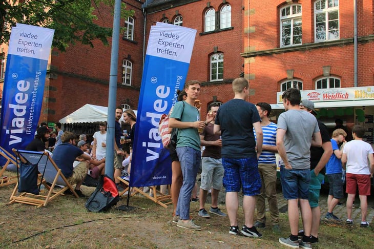 viadee auf dem WI Sommerfest in Münster