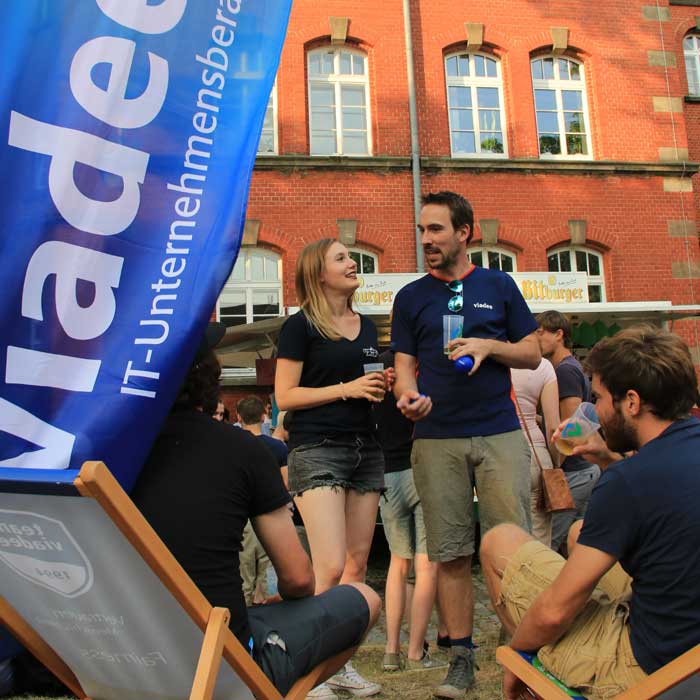 viadee auf dem WI Sommerfest in Münster