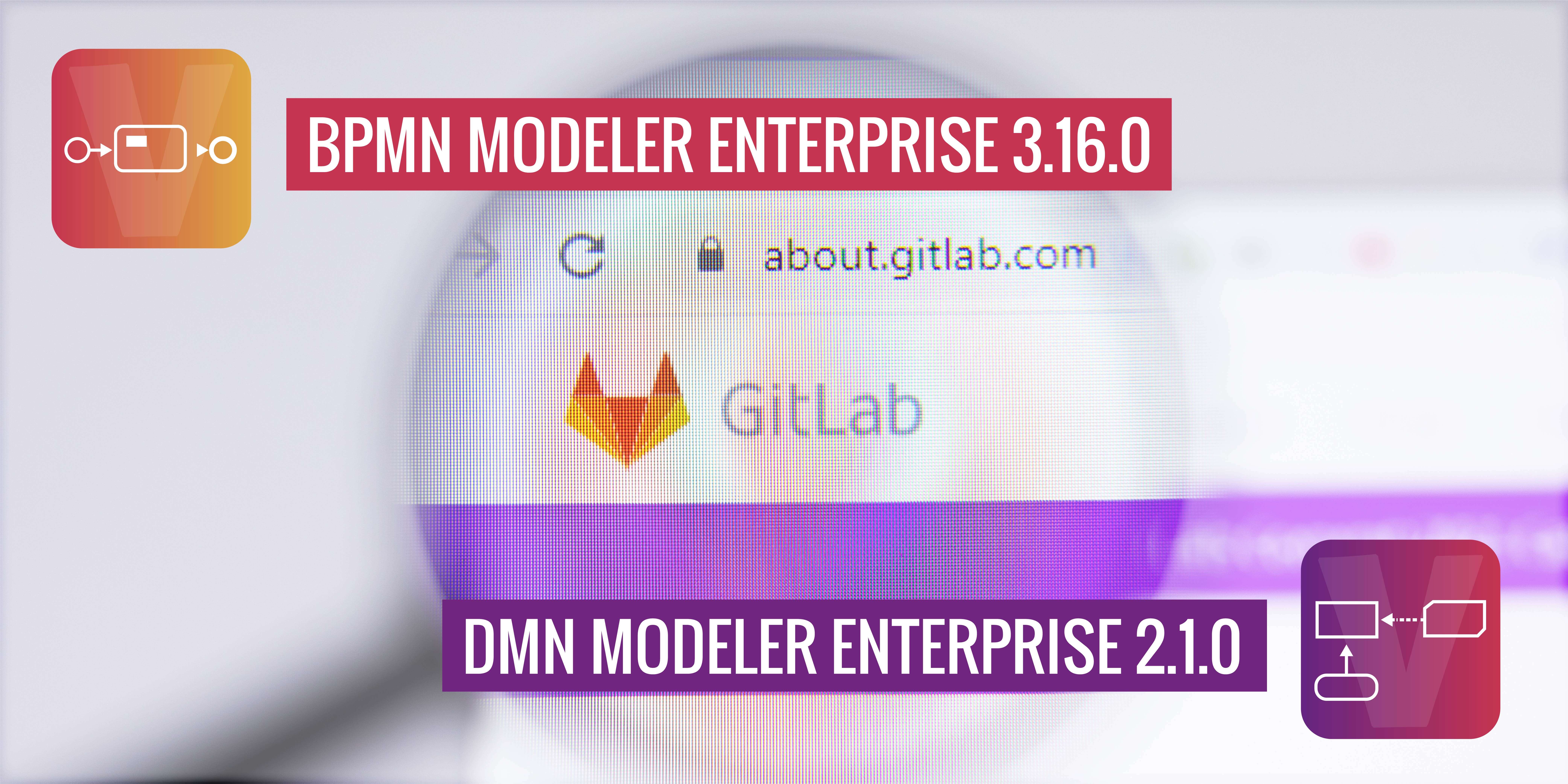 Gitlab Synchronisation mit BPMN und DMN Modeler Enterprise